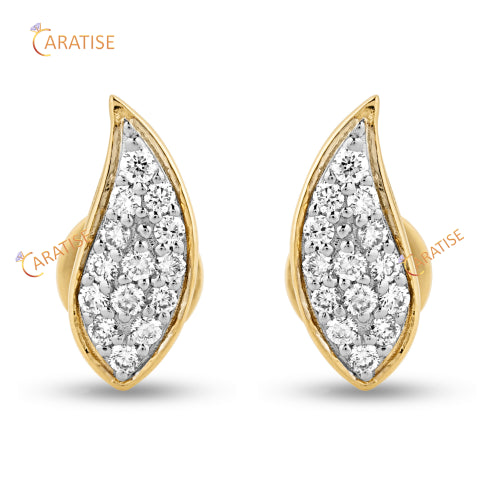 0.258 TDW Round Cut Diamond Earring | 925 Silver | Moissanite Diamond | Beautiful Present For Her