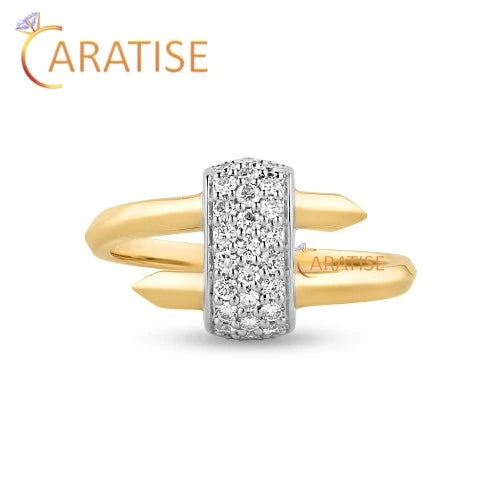 0.325 TDW Round Cut Diamond Engagement Ring 925 Silver