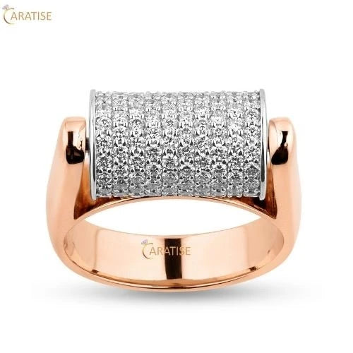 1.25 TDW Round Cut Diamond Engagement Ring 925 Silver