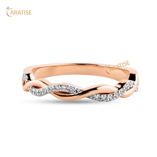 0.10 TDW Round Cut Diamond Engagement Ring 925 Silver