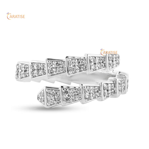 0.72 TDW Round Cut Moissanite Diamond Eternity Band Ring 925 Silver