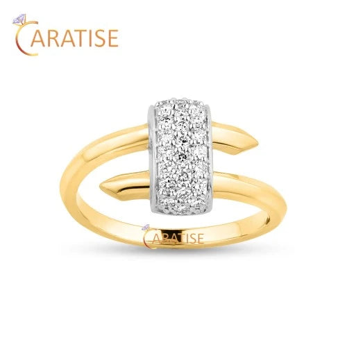 0.325 TDW Round Cut Diamond Engagement Ring 925 Silver