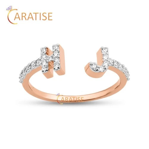 0.21 TDW Round Cut Diamond Engagement Ring 925 Silver