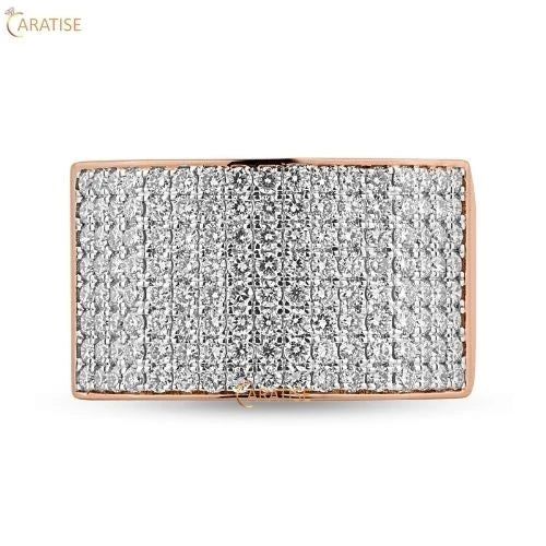 1.71 TDW Round Cut Moissanite Diamond Men's Engagement Ring 925 Silver