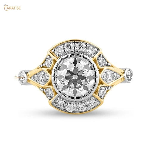 1.595 TDW Round Diamond Ring 925 Silver