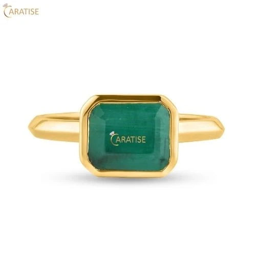 2.00 TDW F.G.Emerald Solitaire Moissanite Diamond Solitaire Ring 925 Silver