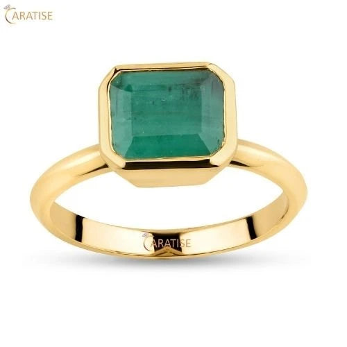 2.00 TDW F.G.Emerald Solitaire Moissanite Diamond Solitaire Ring 925 Silver