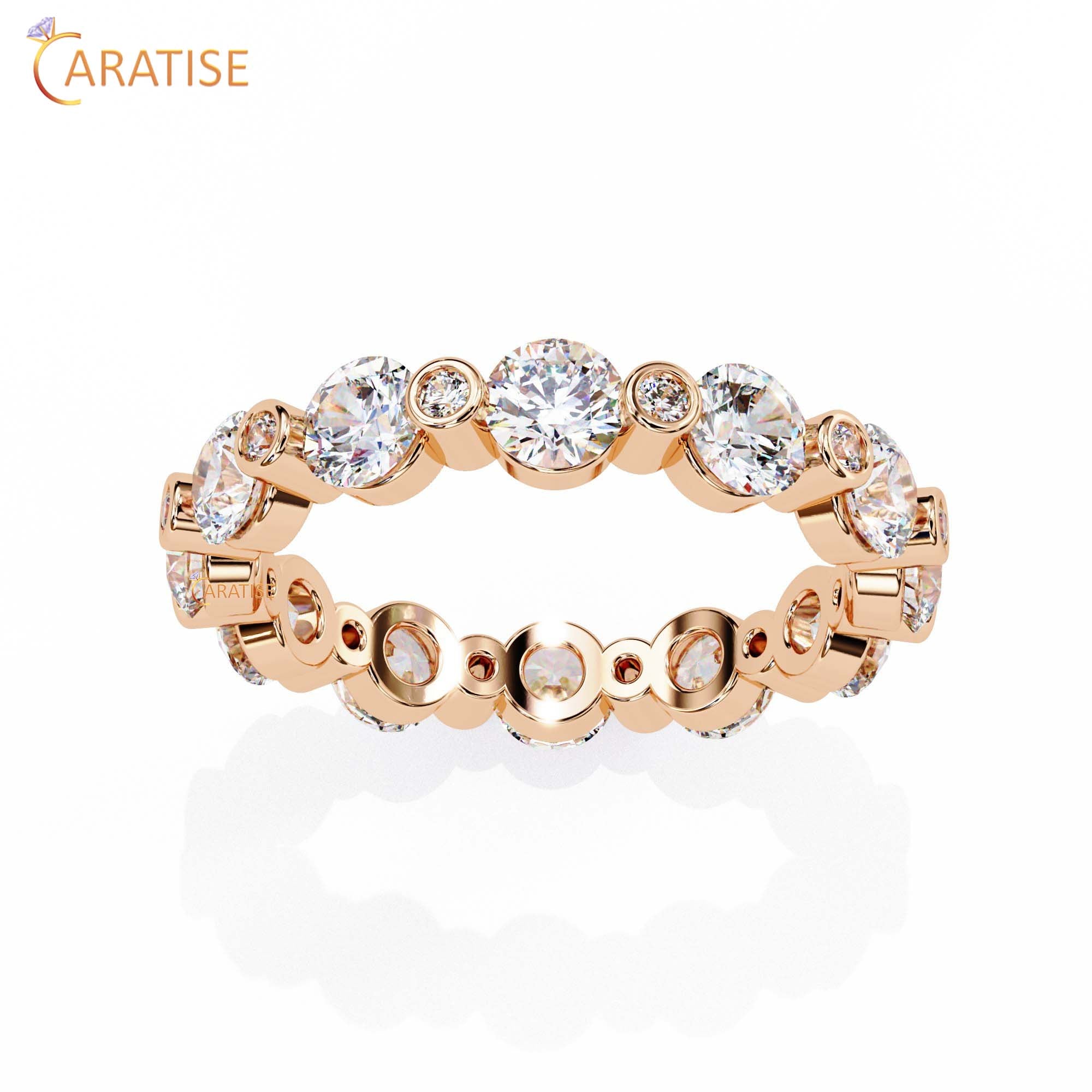 2.45 TDW Round Cut Diamond Women's Band