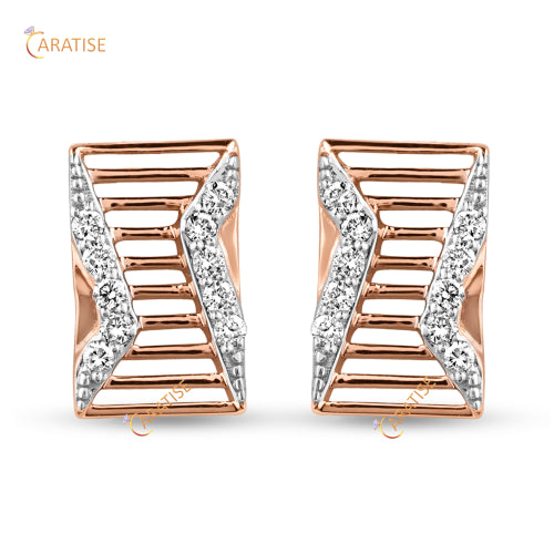 0.15 TDW Round Cut Diamond Earring | 925 Silver | Moissanite Diamond | Anniversary Gift For Her