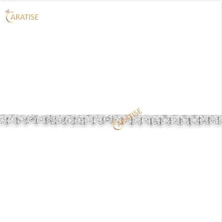 1.80 TDW Round Cut Diamond Tennis Bracelet 925 Silver