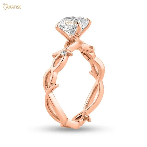 1.62 TDW Cushion & Round Cut Diamond Engagement Ring 925 Silver