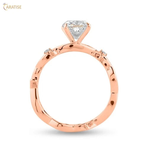 1.62 TDW Cushion & Round Cut Diamond Engagement Ring 925 Silver