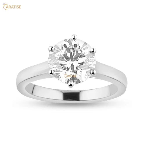 2.00 TDW Round Cut Diamond 925 Silver