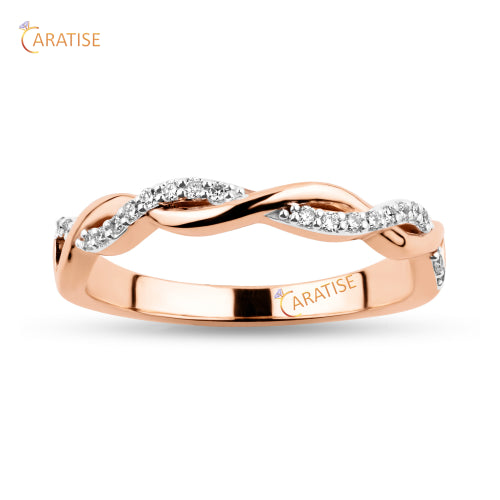 0.10 TDW Round Cut Diamond Engagement Ring 925 Silver