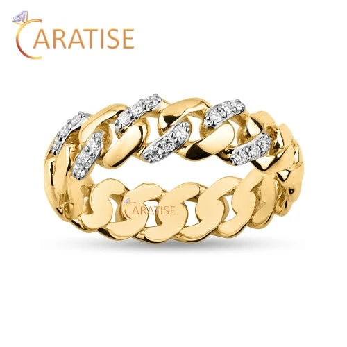 0.108 TDW Round Cut Diamond Band Ring 925 Silver