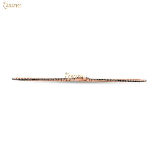 0.62 TDW Round Cut Diamond Bracelet Tennis Bracelet 925 Silver