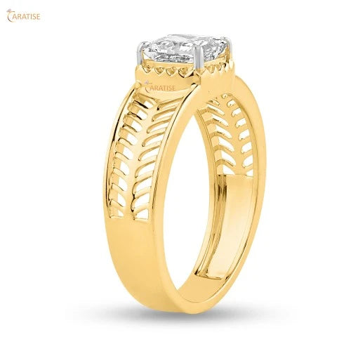 1.75 TDW Princess Diamond Solitaire Ring  925 Silver