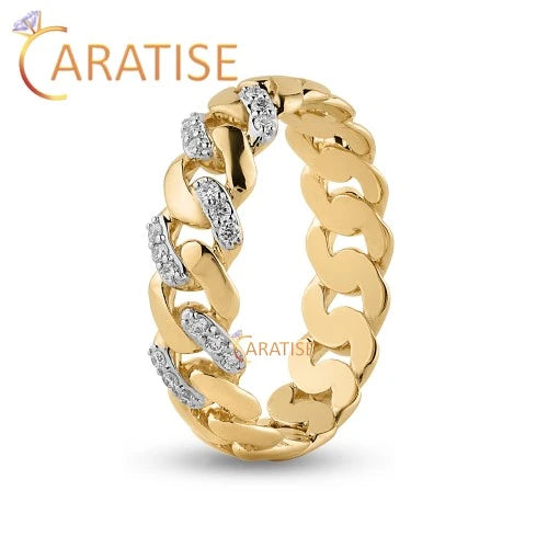 0.108 TDW Round Cut Diamond Band Ring 925 Silver