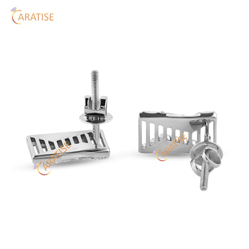 0.15 TDW Round Cut Diamond Earring | 925 Silver | Moissanite Diamond | Eco Friendly Diamond Earring