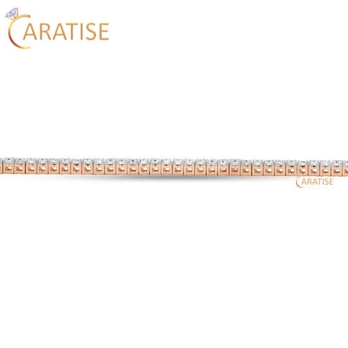 6.60 TDW Cushion Cut Diamond Tennis Bracelet 925 Silver