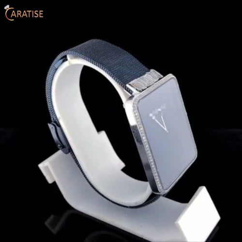 2.31 TDW Round and Baguette Cut Diamond | Exquisite Moissanite Diamond | Classic Diamond watch For Him | EF-VS Color