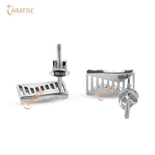 0.15 TDW Round Cut Diamond Earring | 925 Silver | Moissanite Diamond | Eco Friendly Diamond Earring