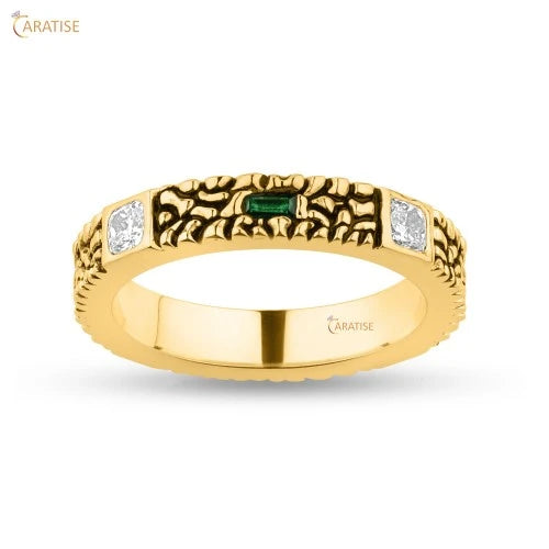 0.756 TDW Baguette & Cushion Cut Diamond Eternity Band Ring 925 Silver