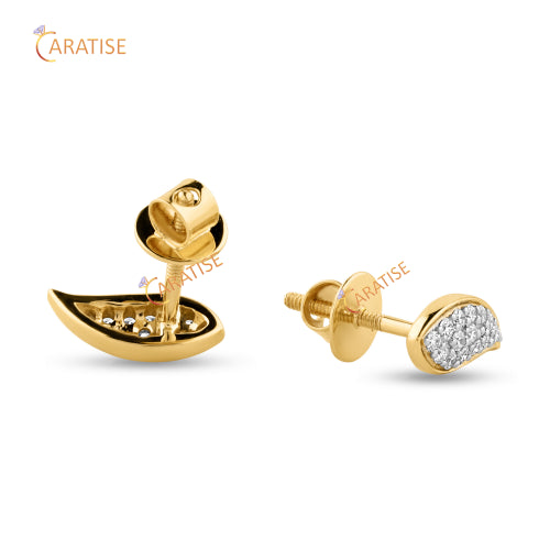 0.258 TDW Round Cut Diamond Earring | 925 Silver | Moissanite Diamond | Beautiful Present For Her