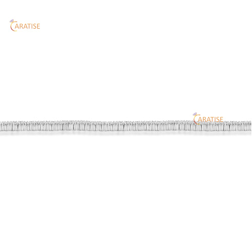 6.99 TDW Round Cut Diamond Charm Bracelet 925 Silver