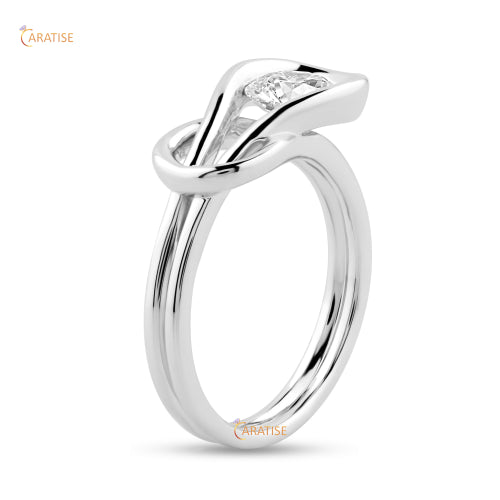 1.00 TDW Round Cut Moissanite Diamond Solitaire Ring 925 Silver