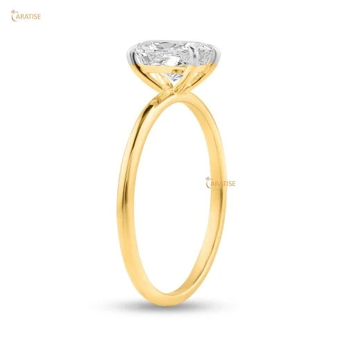 2.85 TDW Cushion Cut Diamond Solitaire Ring 925 Silver