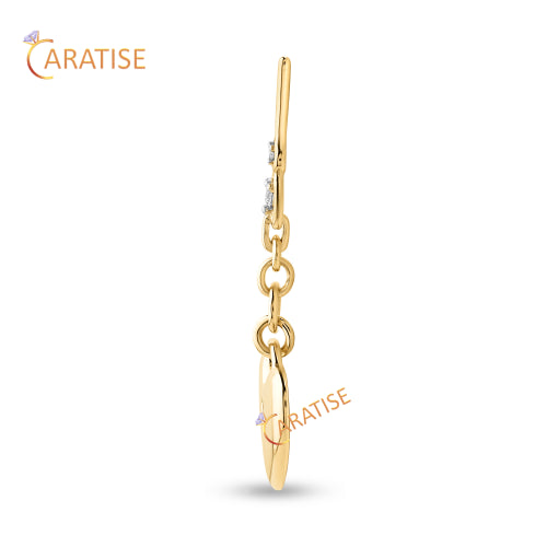 0.06 TDW Round Cut Diamond Heart Pendant 925 Silver