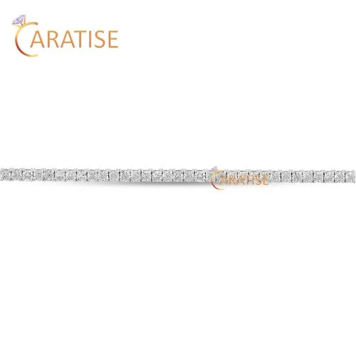 6.60 CT Cushion Cut Diamond Tennis Bracelet 925 Silver