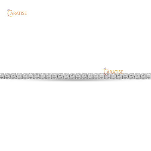 1.94 CT Round Cut Diamond Tennis Bracelet 925 Silver