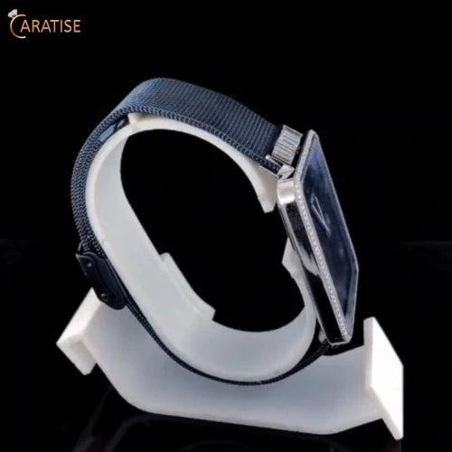 2.31 TDW Round and Baguette Cut Diamond | Exquisite Moissanite Diamond | Classic Diamond watch For Him | EF-VS Color