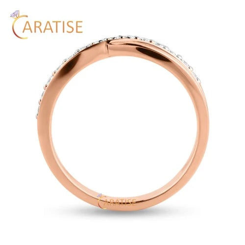 0.294 TDW Round Cut Diamond Eternity Band Ring 925 Silver