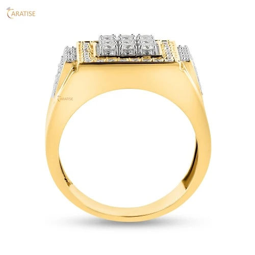 1.37 TDW Round Diamond Enagagement Ring 925 Silver