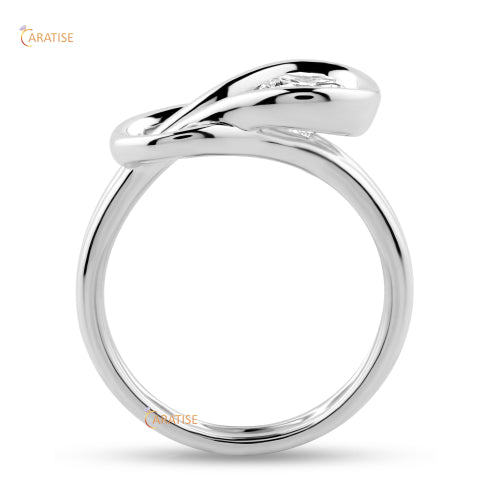 1.00 TDW Round Cut Moissanite Diamond Solitaire Ring 925 Silver