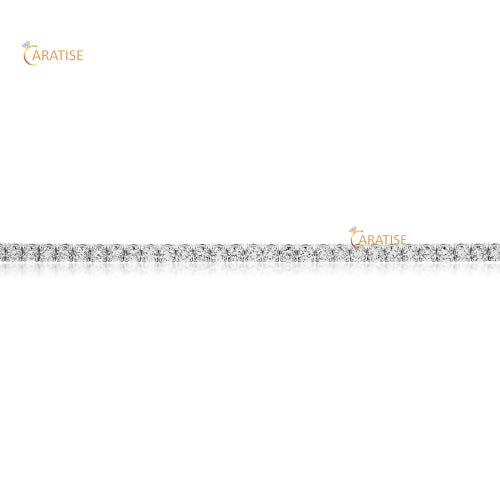 4.60 TDW Round Cut Diamond Tennis Bracelet 925 Silver