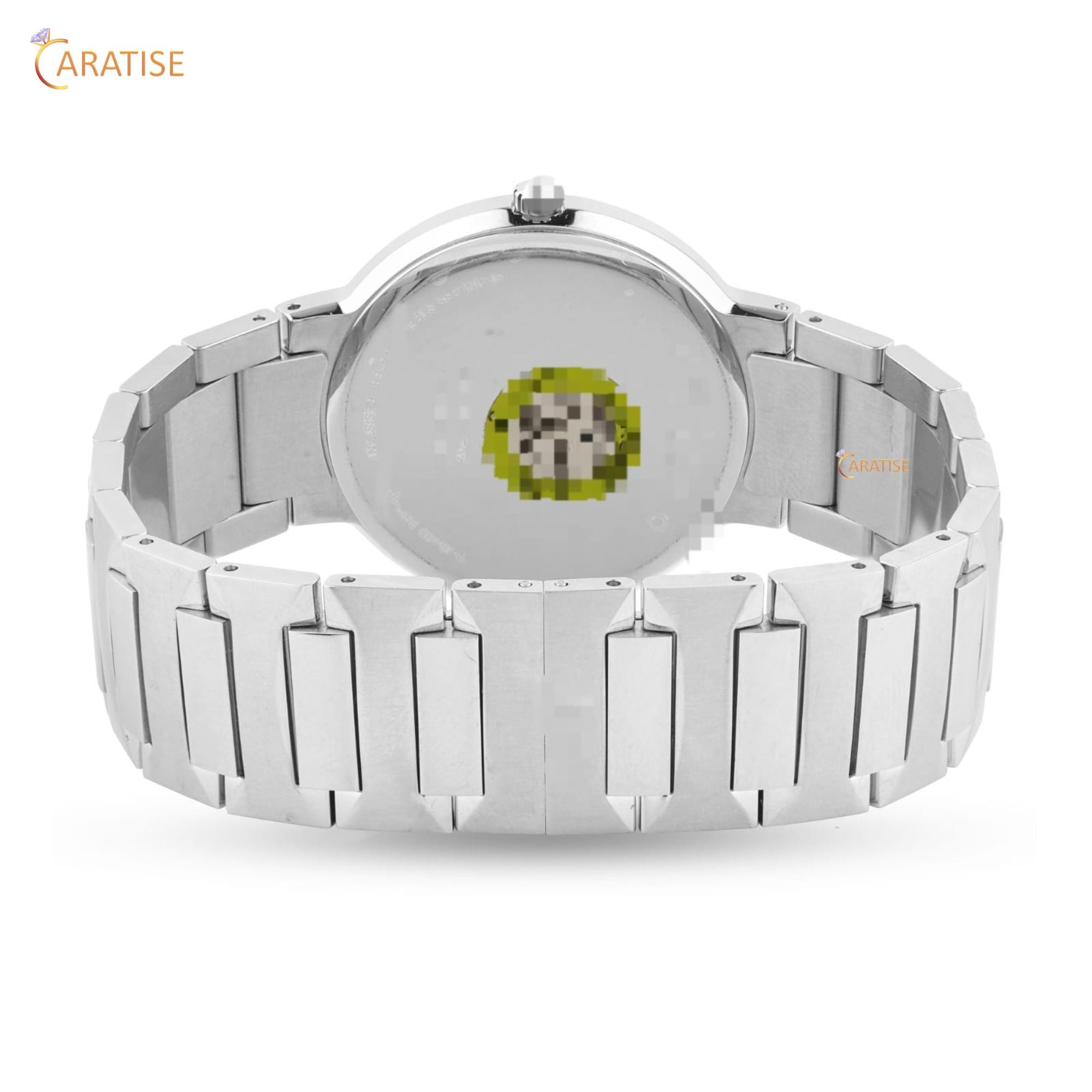 3.40 TDW Round Cut Diamond Watch | Stainless Steel | Moissanite Diamond | Glamorous Diamond Watch  | EF-VS Color