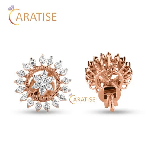 1.14 TDW Round Brilliant Cut Diamond Pendant & Earring 925 Silver