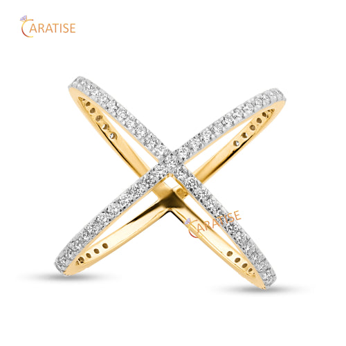 1.18 TDW Round Cut Diamond Engagement Ring 925 Silver