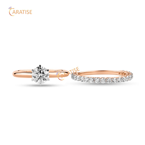 1.78 TDW Round Cut Moissanite Diamond Engagement Ring 925 Silver