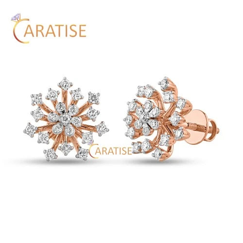 2.098 TDW Round Brilliant Cut Pendant & Earring Diamond 925 silver