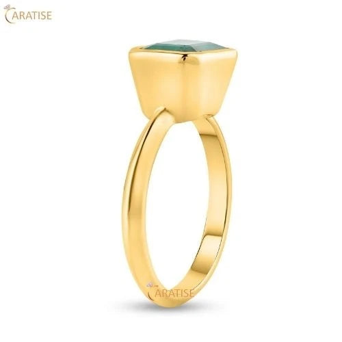 2.00 TDW F.G.Emerald Solitaire Moissanite Diamond Solitaire Ring 925 Silver