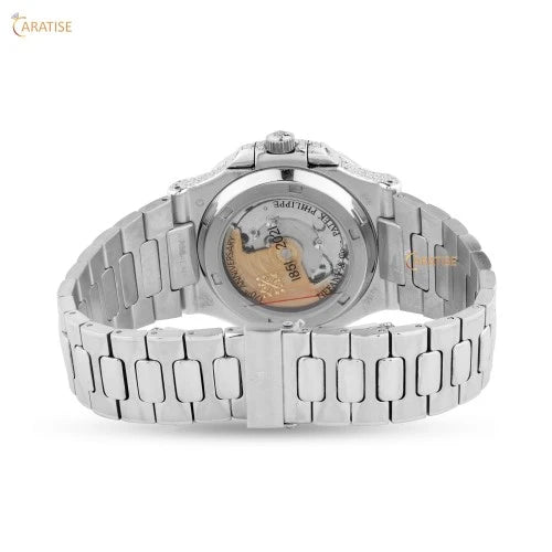 4.29 TDW Round Cut Moissanite Diamond Watch