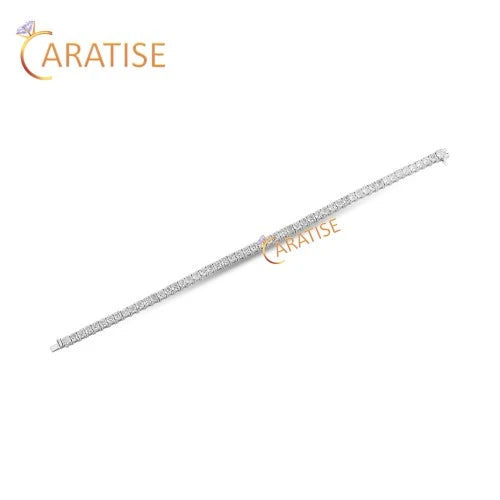 6.60 CT Cushion Cut Diamond Tennis Bracelet 925 Silver