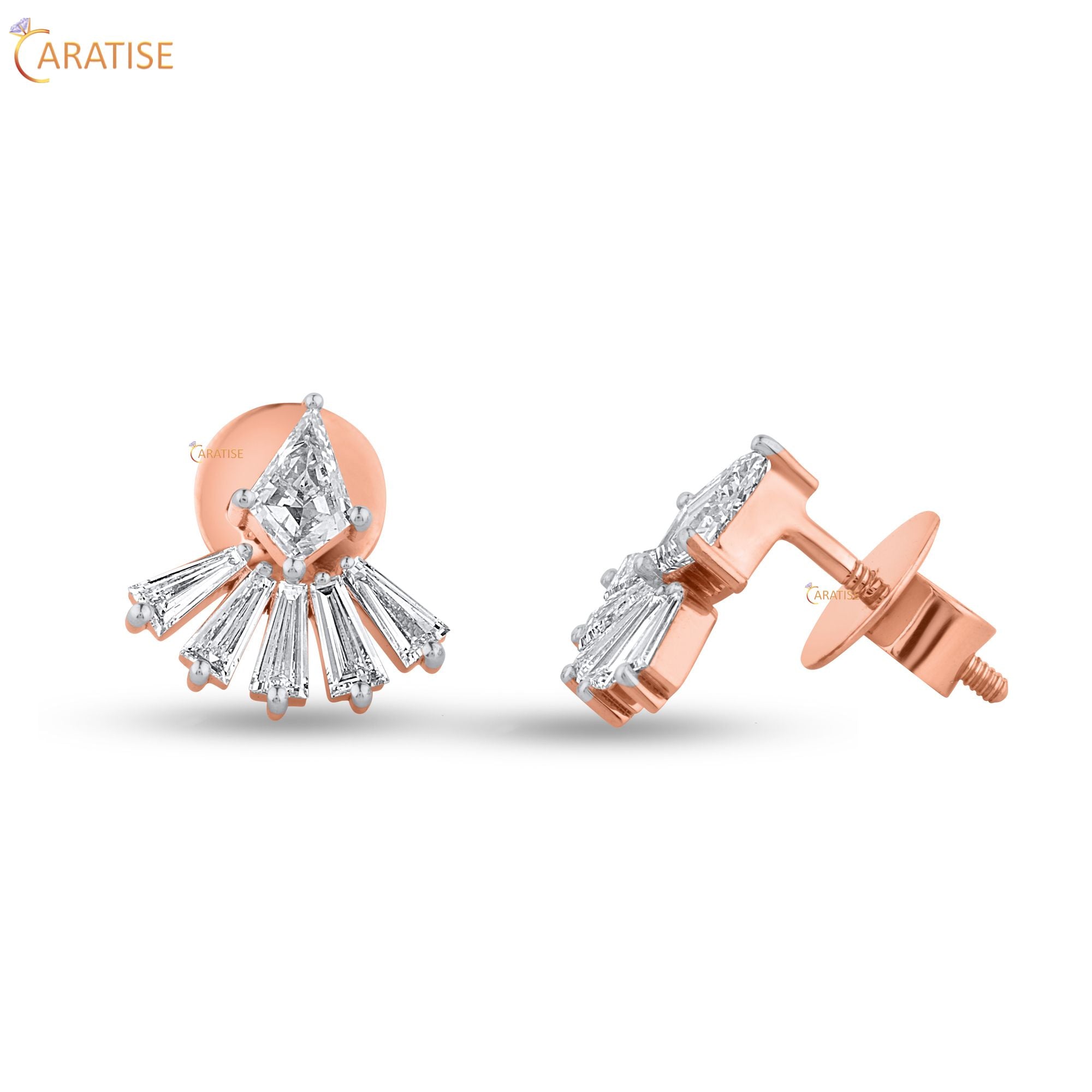 4.88 TDW Star,Baguette&Kite Cut Diamond 925 Silver