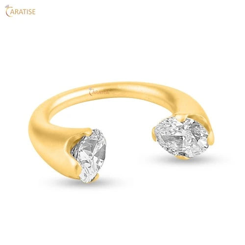 2.50 TDW Oval Cut Moissanite Diamond Engagement Ring 925 Silver