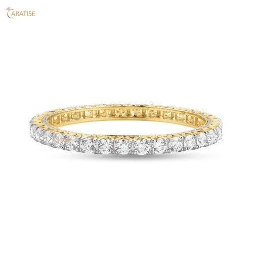 39.78 TDW Round Diamond Bangle 925 Silver